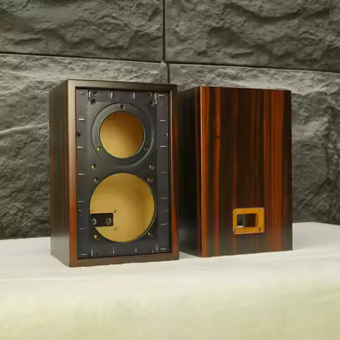 A-704 5 Inch LS35 LS3/5A Speaker Empty Box Made Of Sea Birch Plywood Customized With Holes 1Pair