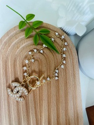 獨一無二 - Chanel 香奈兒中古鈕扣手工製作而成的14K鍍金手鍊