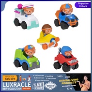 [instock] Blippi Mini Mobiles, 5 Pack Mini Vehicles - Features Character Toy Figure In Each Vehicle: Mobil