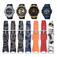 Strap for Casio G-Shock GST Series GST-210B GST-W300G S300G S110 W100 Men Camouflage Rubber Watch Band Bracelet Accessories