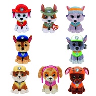 TY Cartoon PAW Patrol Plush Toy ，Stuffed Swamp, Rubble, Chase, Loki, Zuma, Skye PAW Patrol  Dog Doll，birthday Kids Gift