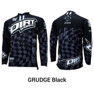 Dirtworks GRUDGE Black Jerseys - Cool Cycling Jersey MTB Jersey
