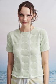 Allur quarter circle knit tee