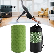 [ Yoga Towel with Storage Bag Mat Towel for Travel Fitness Home Gym
