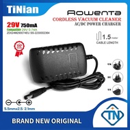 29V 750mA 0.74A AC/DC Power Adapter for Rowenta Tefal X-Force Flex 8.60 22.2V Cordless Vacuum Cleane