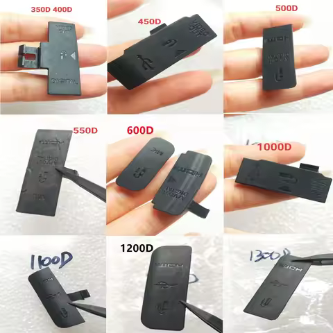 New For Canon USB Rubber Lid Door 350D 450D 500D 550D 600D 1000D 1200D 1300D HDMI-compatible MIC Cap