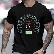 Men 40th Birthday T-Shirt 21st/30th/50th/60th/70th/80th Speedometer Birthday Party Male Shirt 40th S