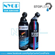 🚗🎁♛✢✢🚩AIRPRO DIY STOP LEAK🚩 5 IN 1 CAR R134  AIR COND AC LEAK TOP UP R134A COMPRESSOR OIL TREATMENT UV TAMBAH GAS K&amp;