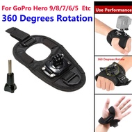 [Ready Stock]GoPro Hero 9/8/7/6/5 Hand Strap 360° Rotation Palm Band Back of The Hand Belt