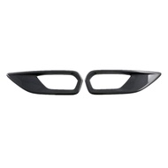 Rear Tail Fog Light Lamp Cover Trim for -X MuX 2022 2023 Exterior Accessories Carbon Fiber