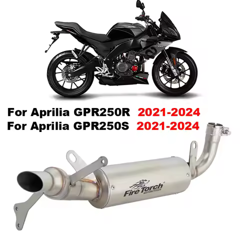 Motorcycle Espace Exhaust System Middle Link Pipe With Muffler For Aprilia GPR250R GPR250S GPR250 R 