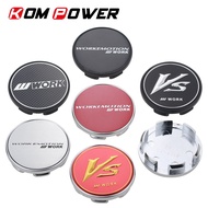 4PCS/SETS WORK wheel cap 53mm OD & 48mm ID cover base car rim hub cap WORK EMOTION EQUIP VS sticker 