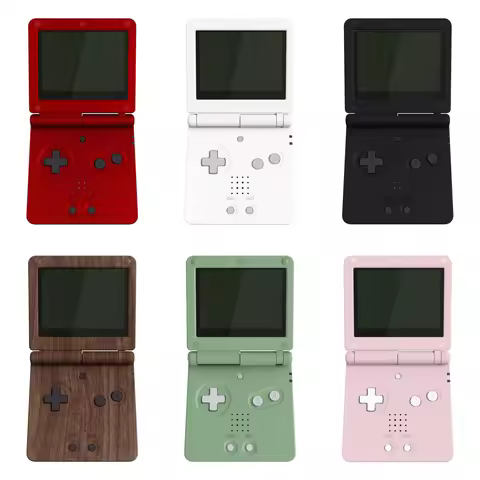 eXtremeRate Black Replacement Housing Shell for Gameboy Advance SP (GBA SP)