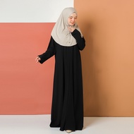 Umama Scarf - Inner Gamis Dalaman Manset Dress Wanita Muslim Olive Zip Inner Dress