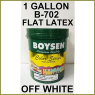 ⭐ ☩ ◴ BOYSEN FLAT LATEX OFF WHITE ( 1 GALLON ) B-702 PERMACOAT ========================= OFFWHITE 1