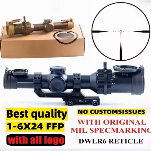 Hunting scope Tactical SCOPE 1-6X24mm FFP 30mm FFP First Focal Plane Riflescope Optical Sight Spotti