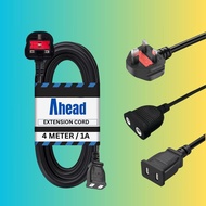 4M 1A AC 3 Pin Plug Extension Cord for TYPE A (US/JP/TW)/TYPE C (EU/FR/KR) Male to Female Power Exte