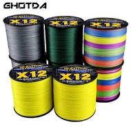 GHOTDA 300m 12-Strand Braided Fishing Line, Floating, Ultra Strong PE for Trout
