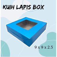 Colour window kuih lapis box 9x9x2.5/kotak kuih talam /pacaking box