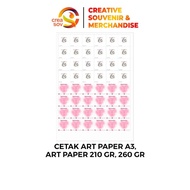 Creasov, Cetak Art Paper A3, Art Paper 210 Gr, 260 Gr