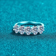 X-381 925 Sterling Silver Women's Ring, 2.5 Carat All Moissanite (Including Certificate)