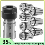 7Pcs ER11 1-7mm Spring Collets with ER11A 5mm Motor Shaft Holder Extension Rod