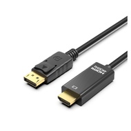 POLYWELL DP To HDMI 4K30Hz Audiovisual Transmission Cable 1~3m Adapter High Performance Chip Gold-Pl