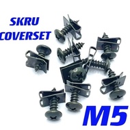 Screw Original Coverset M5 Skru + Clip (1 Pieces)