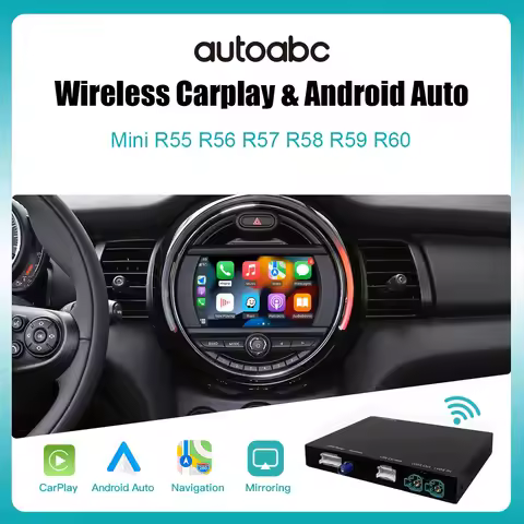 Wireless Carplay Android Auto For BMW Mini CIC R55 R56 R57 R58 R59 R60 R61 Carplay Interface Mirror 