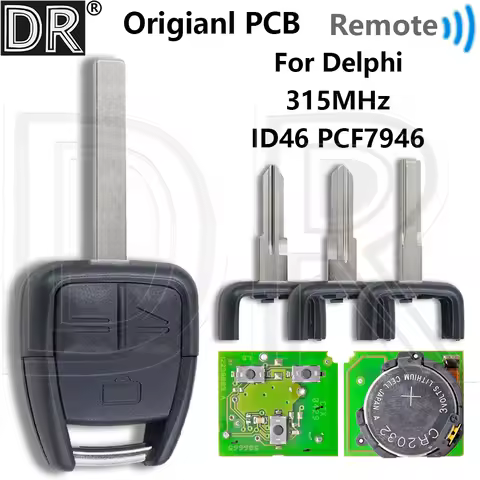 Great OEM PCB ID46 PCF7946 Type:G-AM 315MHz LP 315ASK P/N: 24415491 Car Remote Control Key For Opel 