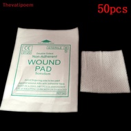 [Thevatipoem] 50 pcs gauze pad first aid waterproof wound dressing sterile medical gauze pad HOT