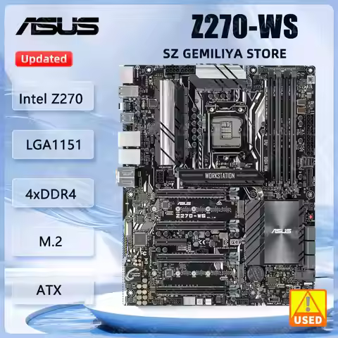 ASUS Z270-WS Server motherboard Intel ntel Z270 LGA 1151 DDR4 3866MHz ATX support Core i3-6320 6400 