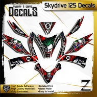 skydrive 125 decals high-quality sticker joker