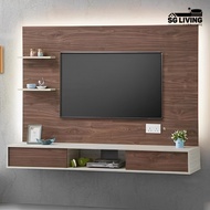 [High Quality✨] 6ft Wall-Mounted TV Cabinet Wooden Board Living Room Furniture Hanging TV Console