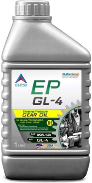 น้ำมันเกียร์  PACTS GEAR EP 85W-140 GL-4 (Extreme Pressure) ขนาด 1 ลิตร