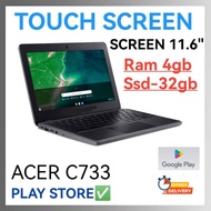 Touch Screen Acer Chromebook C733, Ram-4gb Ssd 32gb Play A