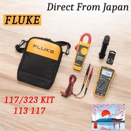 FLUKE Electrician's Multimeter & Clamp Compco Kit 117/323,113,117