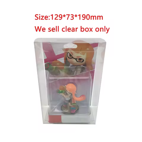 Transparent Clear Protective PET box For amiibo Splatoon Display Storage Storage Box