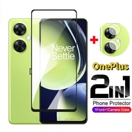 2 IN 1 Curved Edge Screen Protector Tempered Glass For 1+ OnePlus Nord CE 4 3 2 Lite 4Lite 3Lite 2Li