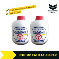 Cat Plitur Pernis Kayu Kusen Pintu Mengkilap Coklat 1Kg Murah TBMS4