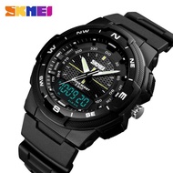 SKMEI New Men Sports Waterproof Watches Military Fashion Watch Chrono Dual Display Outdoor Digital Wristwatches Male Clock 1454