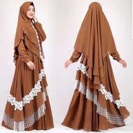 Covering Aurat Dress Luxury Bj Gamis Party Kekinian Gms Kondgan Latest Uniform 2025 Fms Adult Set Hi
