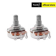 Musiclily a250k/b250k/a500k/b500k Metric thô 18-spline tách trục chậu âm thanh/núm tuyến tính chiết