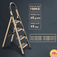 (JIJI.SG) Step Folding Thickened Household Herringbone Telescc 3/4/5/6 Ladder Multi-functional