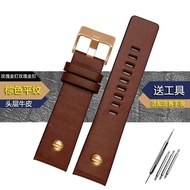 Watch Strap DIESE DIESE DZ4290 DZ7395 DZ4344 Genuine Leather Watch Strap Male 24 26 28 30mm