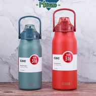MIKAZE - THERMOS BOTTLE Cille 1.3L/1.7L 316SS Stainless Steel Vacuum Flask Thermoses Water Bottle [D