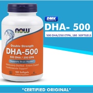 Now Foods, DHA-500/250 EPA, Double Strength, 90/180 Softgels