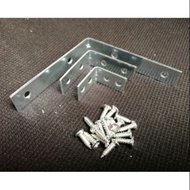L shape bracket with hole and screw L bracket for easy diy support 4 size available