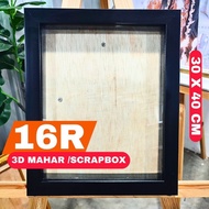 3D FRAME 16R 30 X 40 SCRAPBOOK 3D FRAME 16R 30 X 40 MINIMALIST BLACK 16R DOWARD FRAME/
