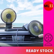 Double Head Rotatable fan (Vehicle / Car Fan, Truck Fan Air Conditioning, 3 Speed USB Fan, Silent US